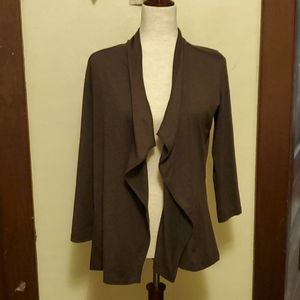 XCVI Open Front Draped Top